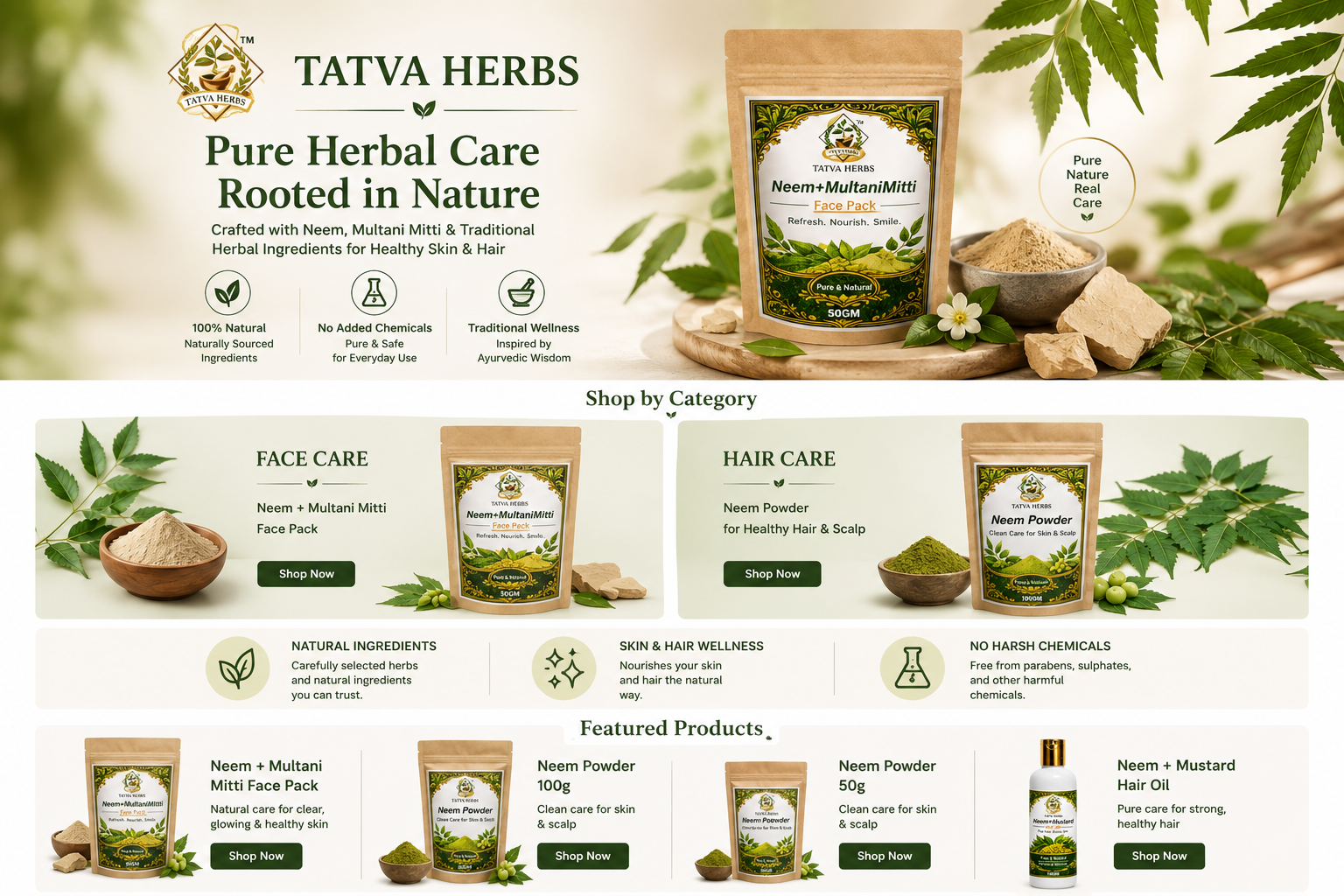 Premium herbal products